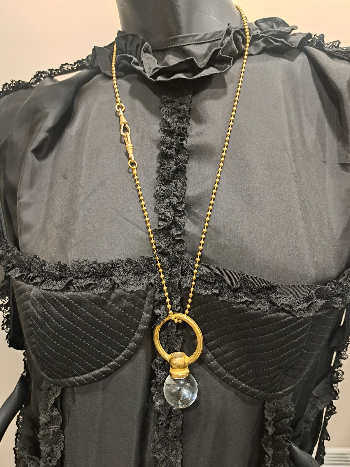 Large KRT Classic Czech Crystal Orb Pendant